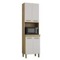 Paneleiro Com Nicho 4 Portas São Luis Valdemoveis Cinamomo/off White - 10