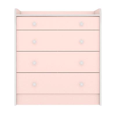 2523 - Comoda Com Trocador Doce Sonho Rosa Acetinado (2523.91)