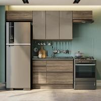 Cozinha Modulada 4 Pecas 260 Cm Mdp Maxxi Nogal Kappesberg Nogal - 6