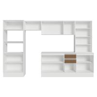 Armário De Cozinha Completa 100% Mdf 310 Cm Smart Madesa 04 Branco/rustic/crema - 5