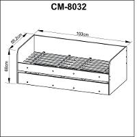 Bicama Solteiro Estilo Sofá Com Auxiliar Branco - 9