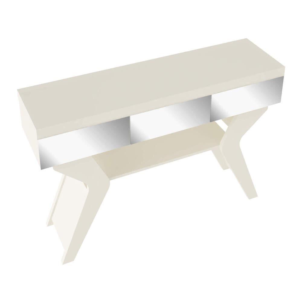 Aparador Com Espelho 120Cm Multimóveis Cr50030 Off White Off White - 3