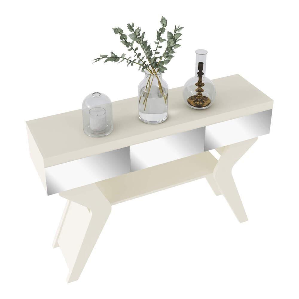 Aparador Com Espelho 120Cm Multimóveis Cr50030 Off White Off White - 6