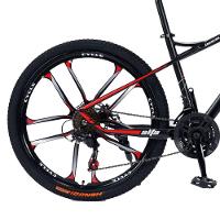 Bicicleta Aro 26 Bike 21 Vel Marchas Freio A Disco Quadro Aço Carbono Cor Preto Vermelho Wct Fitness - 3