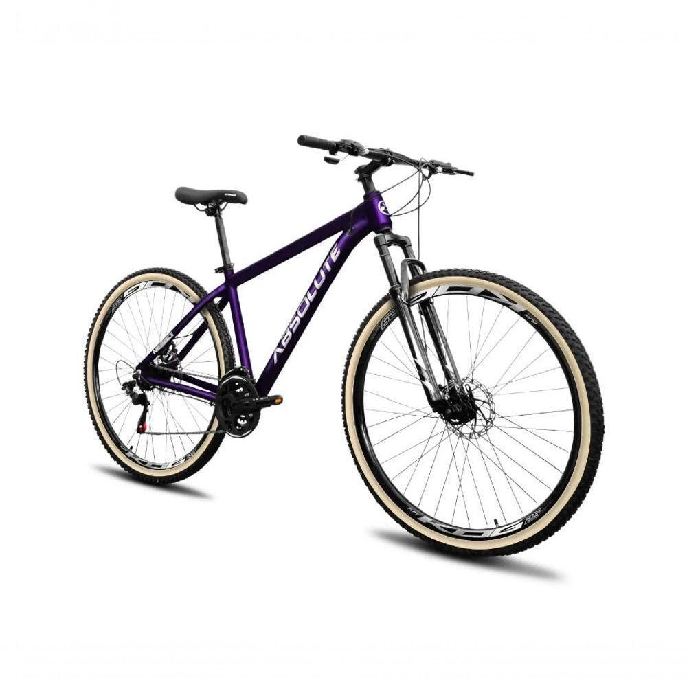 Bicicleta Aro 29 Absolute Nero 5 Câmbios Shimano Deore/altus 27v Freio A Oléo Garfo C/trava Pneu C/faixa -roxo Tam.17 - 4