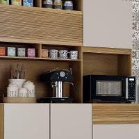 Armário De Cozinha 5 Portas 1 Gaveta Canastra Valdemóveis Cinamomo/off White - 8