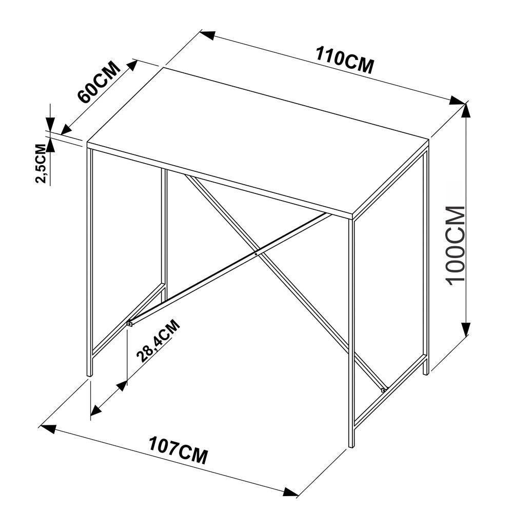 Mesa Para área Gourmet E 4 Banquetas Altas Steel Quadra Vermont Base Preta - Artesano - 5