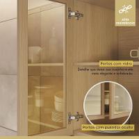 Paneleiro 4 Portas 1 Gaveta Condessa 100% Mdf Nesher Móveis Carvalho/greige Nesher - 8