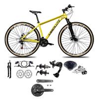 Bicicleta Aro 29 Absolute Nero 5 Câmbios Shimano Alívio/altus 27v Freio A Oléo Garfo Trava Pneu C/faixa -amarelo Tam.17 - 1