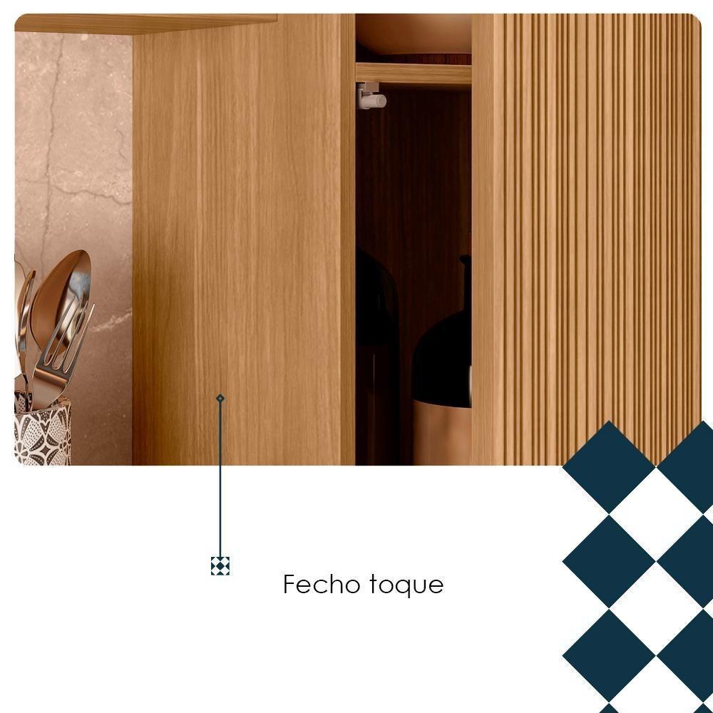 Cozinha Compacta 8 Portas 1 Gaveta 161 Cm Slow Freijo Artico Cp Riscatto - 6