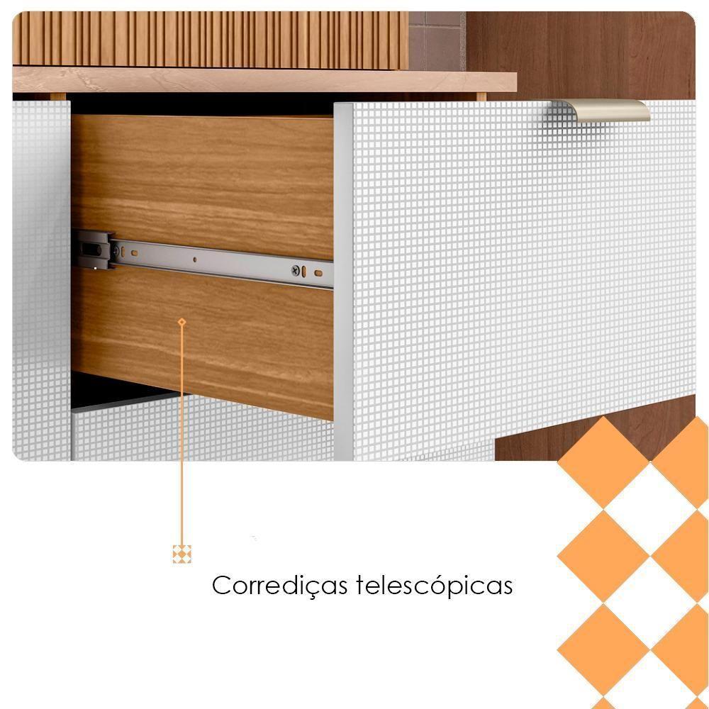 Cozinha Compacta 8 Portas 1 Gaveta 161 Cm Slow Freijo Artico Cp Riscatto - 7