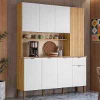 Cozinha Compacta 8 Portas 1 Gaveta 161 Cm Slow Freijo Artico Cp Riscatto - 2