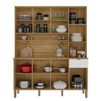 Cozinha Compacta 8 Portas 1 Gaveta 161 Cm Slow Freijo Artico Cp Riscatto - 9