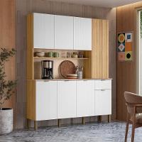 Cozinha Compacta 8 Portas 1 Gaveta 161 Cm Slow Freijo Artico Cp Riscatto - 10