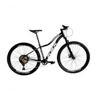 Bicicleta Aro 29 Ksx Sd7 Feminina 12v Garfo Com Trava K7 11/50 Freios Hidráulicos Kit 1x12 - Preto/branco Tam. 15 - 1