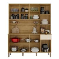 Cozinha Compacta 8 Portas 1 Gaveta 161 Cm Slow Freijo Soft Ktp - 9