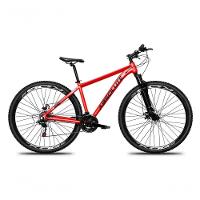 Bicicleta Aro 29 Absolute Nero 5 Câmbio Shimano 24v Acera K7 Garfo Trava Freio A Disco - Vermelho Tam.21 - 3