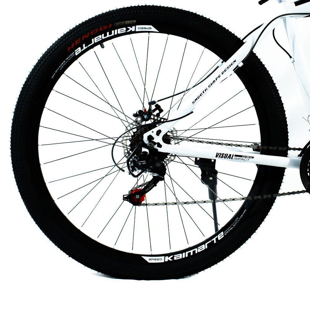 Bicicleta Aro 29 Bike 21 Vel Marchas Everest Freio A Disco Quadro Alumínio Leve Resistente Cor Branco/preto - Wct Fitness - 10