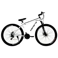 Bicicleta Aro 29 Bike 21 Vel Marchas Everest Freio A Disco Quadro Alumínio Leve Resistente Cor Branco/preto - Wct Fitness - 1