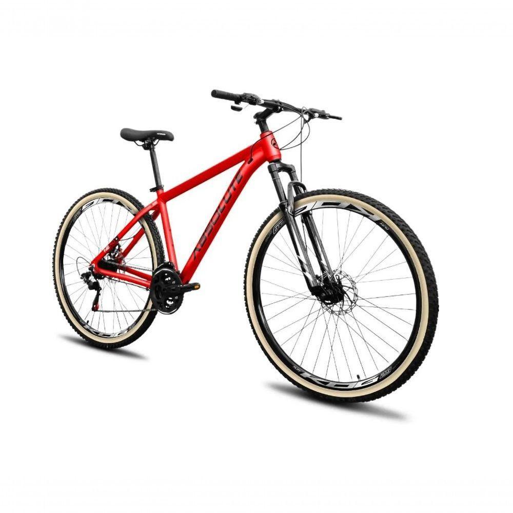 Bicicleta Aro 29 Absolute Nero 5 Alumínio 2x9 18v K7 Freios Hidráulicos Garfo Com Trava Pneu C/faixa - Vermelho Tam.19 - 2