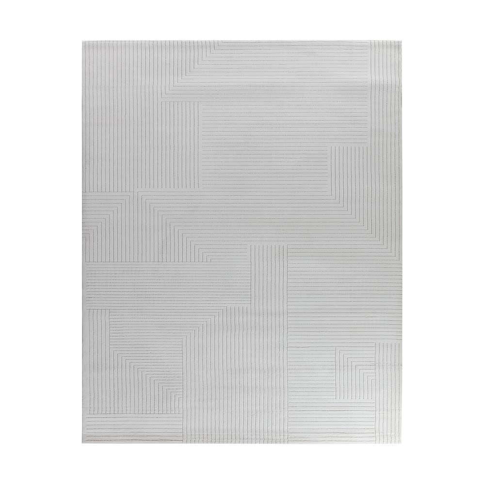 Tapete Para Sala Sofisticato 02 Off White-cinza 1,40x2,00m - 1