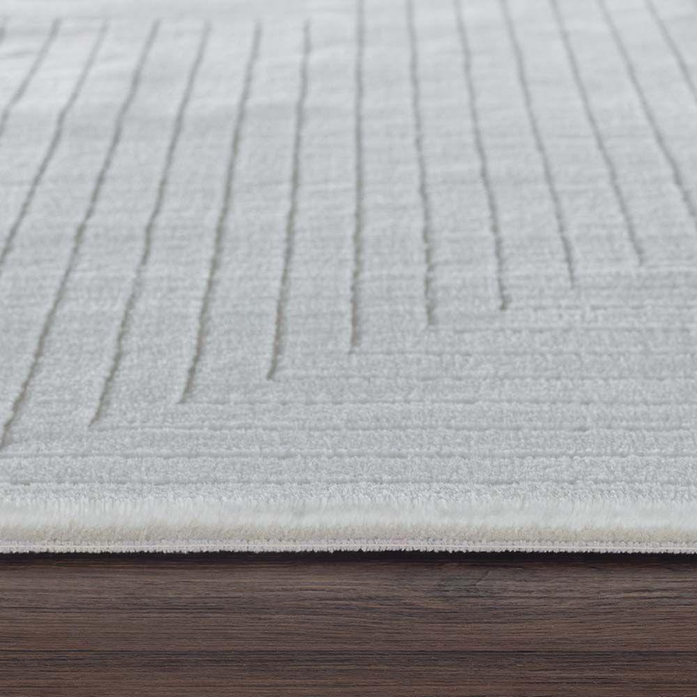 Tapete Para Sala Sofisticato 02 Off White-cinza 1,40x2,00m - 3