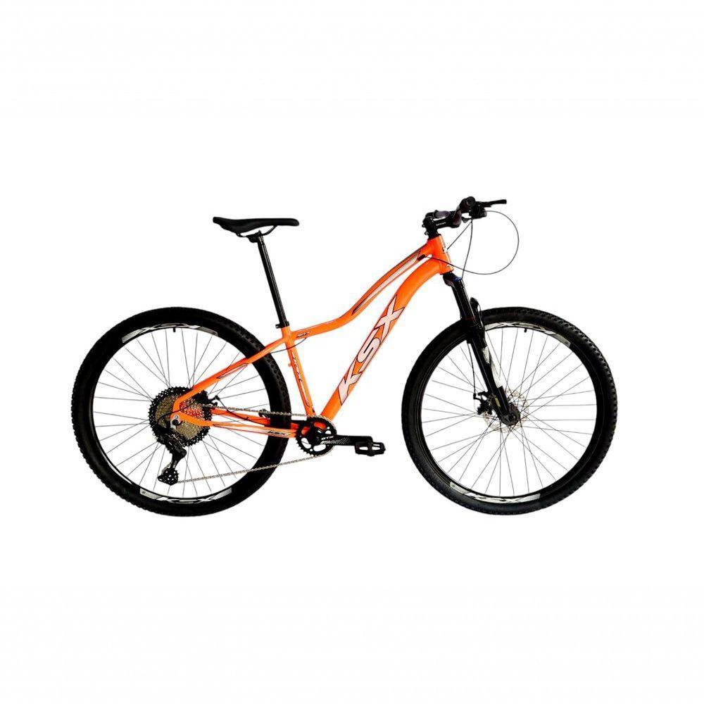 Bicicleta Aro 29 Ksx Sd7 Feminina 12v Garfo Com Trava K7 11/50 Freios Hidráulicos Kit 1x12 - Laranja Tam. 15 - 1