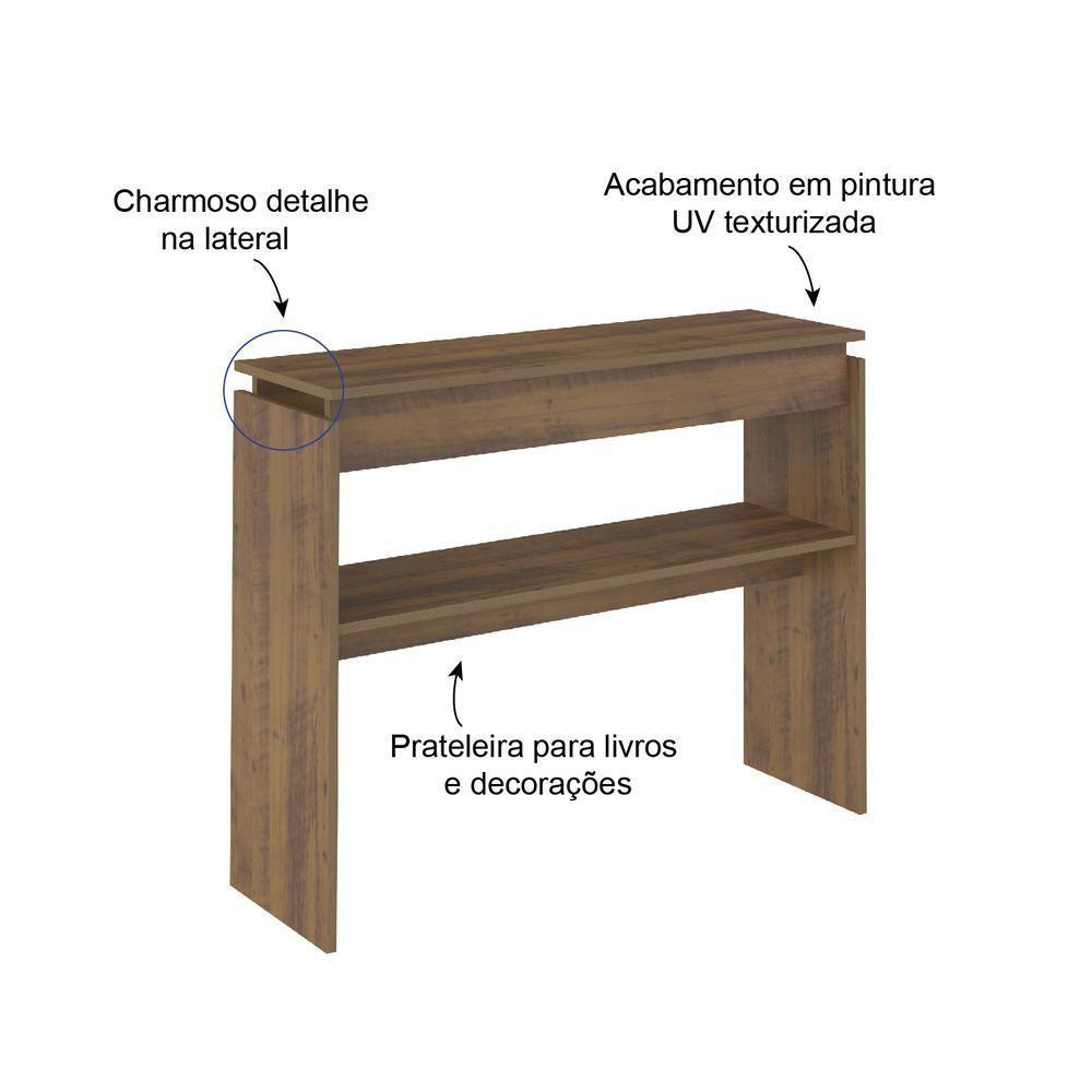 Aparador 100Cm Com Prateleira Multimóveis Cr50028 Pinho Pinho - 7