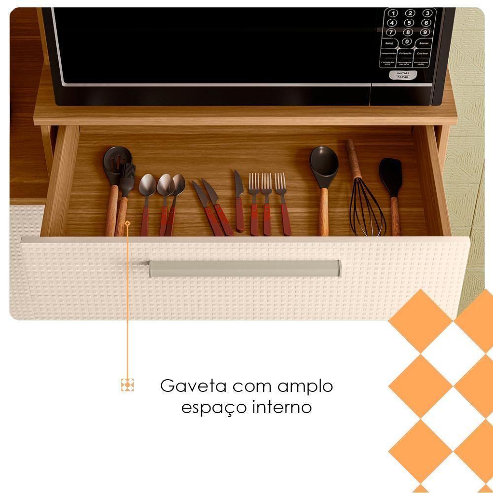 Cozinha Compacta 6 Portas 2 Gavetas 161 Cm Montesa Freijo Soft Ktp - 7