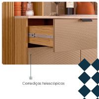 Cozinha Compacta 9 Portas 1 Gaveta 201 Cm Pulse Freijo Vanilla Cp Riscatto - 6