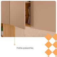 Cozinha Compacta 9 Portas 1 Gaveta 201 Cm Pulse Freijo Vanilla Cp Riscatto - 7