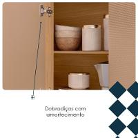 Cozinha Compacta 9 Portas 1 Gaveta 201 Cm Pulse Freijo Vanilla Cp Riscatto - 8