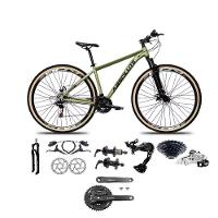 Bicicleta Aro 29 Absolute Nero 5 Câmbios Shimano Alívio/altus 27v Freio A Oléo Garfo Trava Pneu C/faixa -oliva Tam.21 - 1