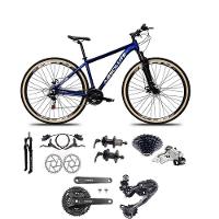 Bicicleta Aro 29 Absolute Nero 5 Câmbios Shimano Deore/altus 27v Freio A Oléo Garfo C/trava Pneu C/faixa -azul Tam.17 - 1