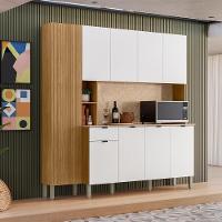 Cozinha Compacta 9 Portas 1 Gaveta 201 Cm Pulse Freijo Artico Cp Riscatto - 3