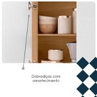 Cozinha Compacta 9 Portas 1 Gaveta 201 Cm Pulse Freijo Artico Cp Riscatto - 9