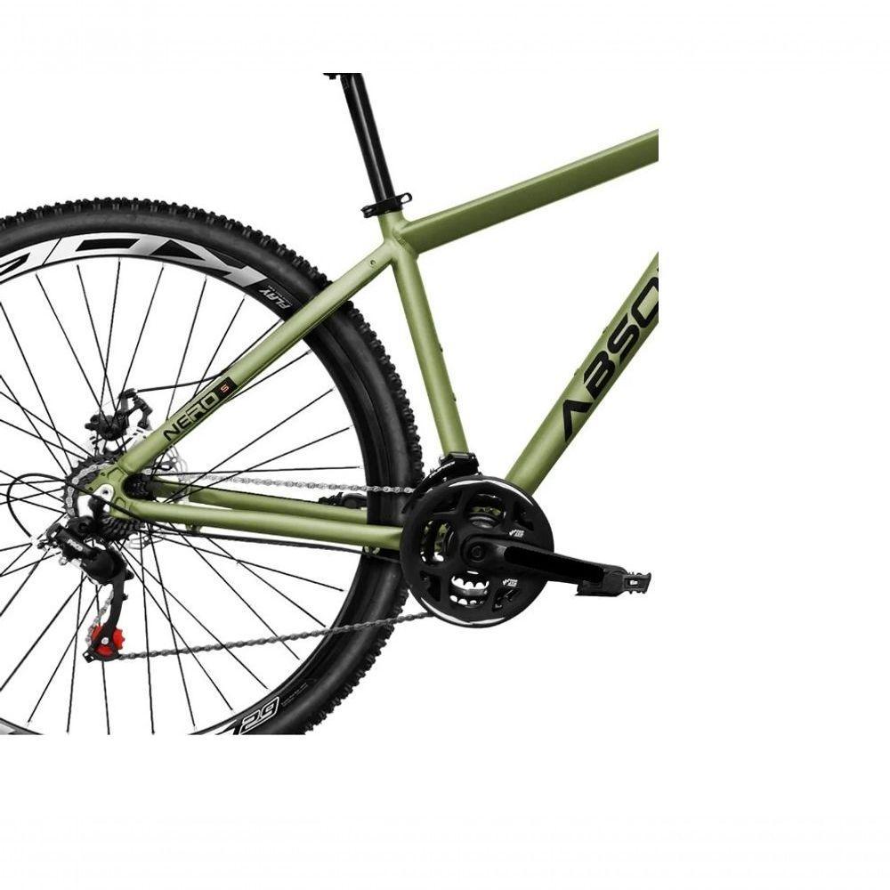 Bicicleta Aro 29 Absolute Nero 5 Alumínio 2x9 18v K7 Freios Hidráulicos Garfo Com Trava - Oliva Tam.19 - 4