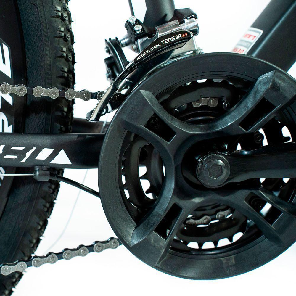 Bicicleta Aro 26 Alumínio Bike 21 Vel Freio A Disco Cinza E Vermelho Wct Fitness - 7