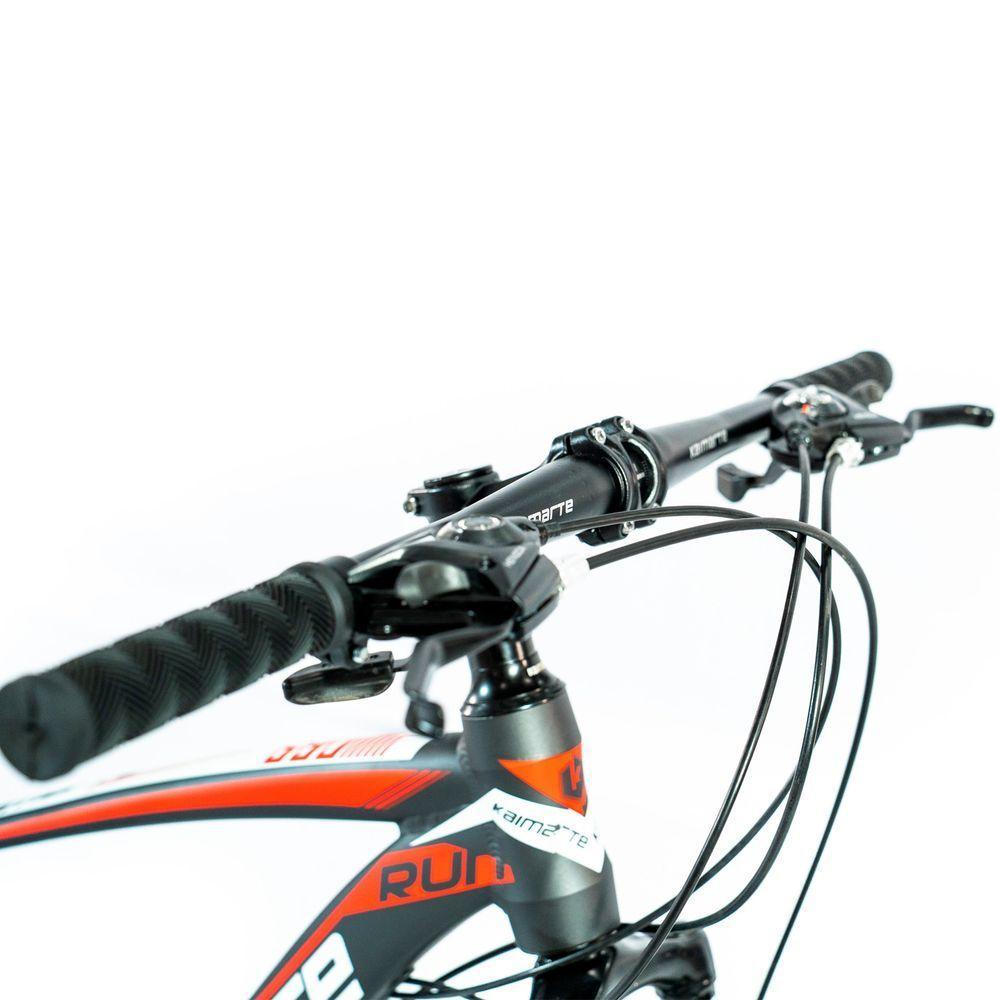 Bicicleta Aro 26 Alumínio Bike 21 Vel Freio A Disco Cinza E Vermelho Wct Fitness - 9