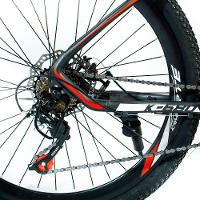 Bicicleta Aro 26 Alumínio Bike 21 Vel Freio A Disco Cinza E Vermelho Wct Fitness