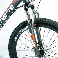 Bicicleta Aro 26 Alumínio Bike 21 Vel Freio A Disco Cinza E Vermelho Wct Fitness - 8