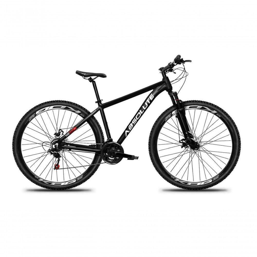 Bicicleta Aro 29 Absolute Nero 5 Câmbio Shimano 24v Acera K7 Garfo Trava Freio A Disco - Preto Tam.19 - 4