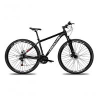Bicicleta Aro 29 Absolute Nero 5 Câmbio Shimano 24v Acera K7 Garfo Trava Freio A Disco - Preto Tam.19