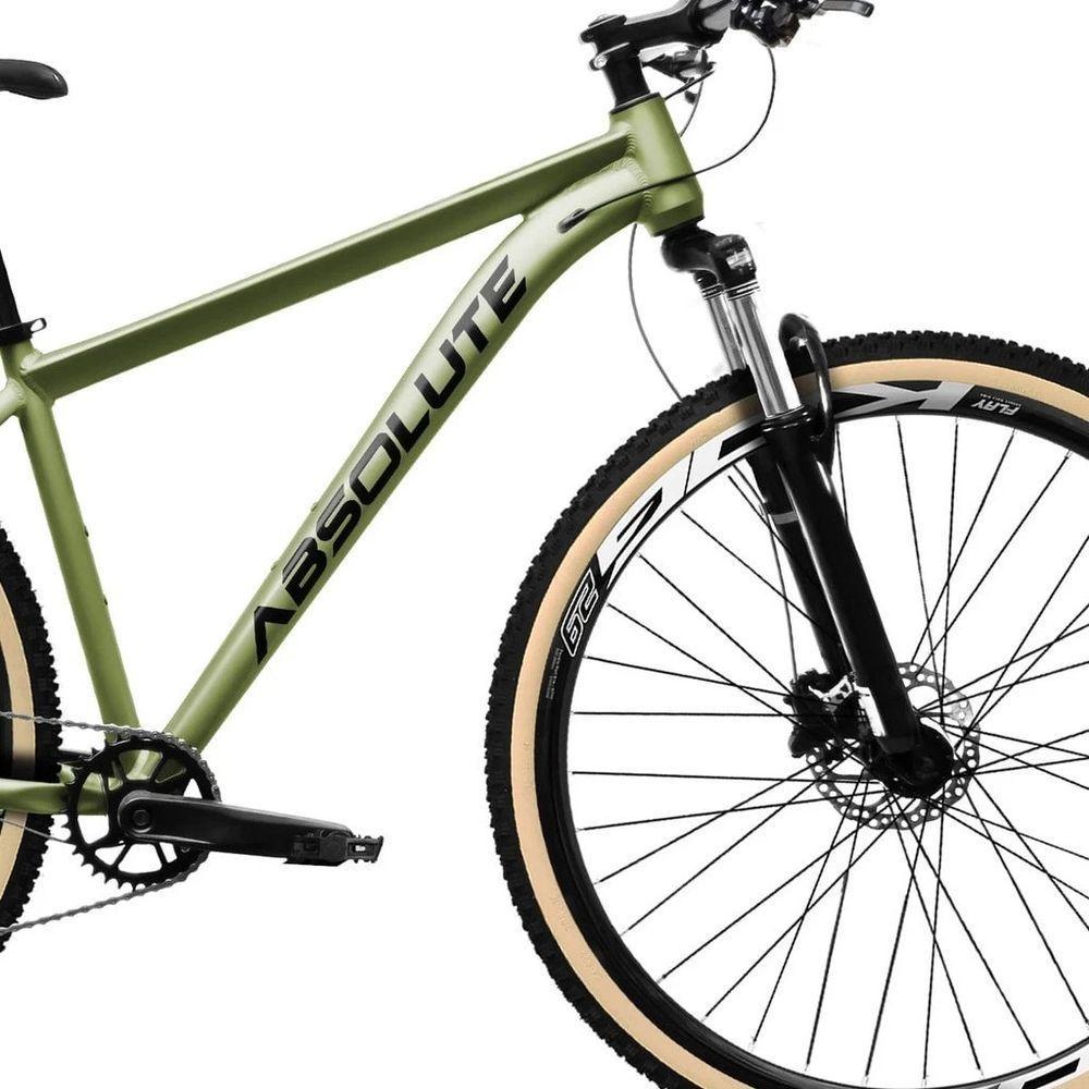 Bicicleta Aro 29 Absolute Nero 5 Aluminio 12v Garfo C/trava K7 Freios Hidráulicos Kit 1x12 Pneu C/faixa - Oliva Tam.21 - 2