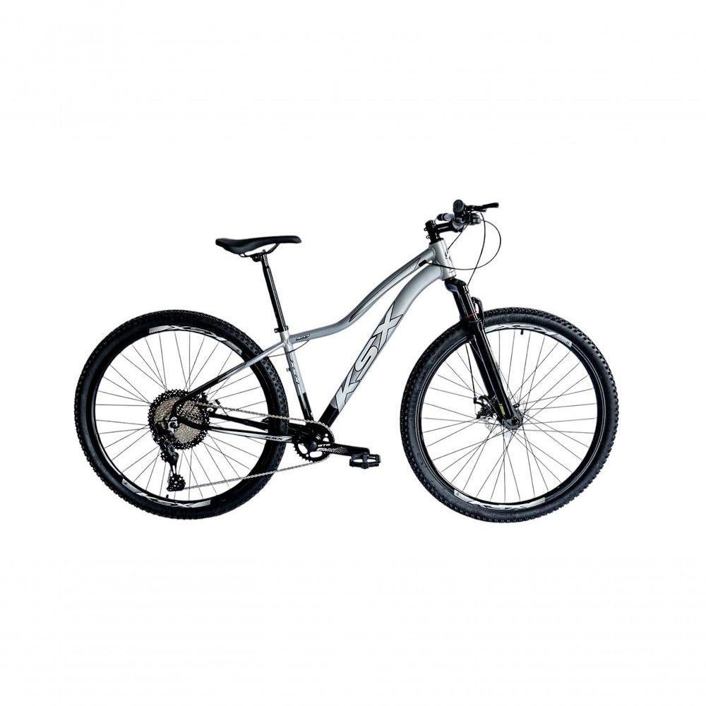 Bicicleta Aro 29 Ksx Sd7 Feminina 12v Garfo Com Trava K7 11/50 Freios Hidráulicos Kit 1x12 - Preto/prata Tam. 17 - 1
