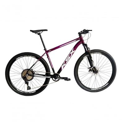 Bicicleta Aro 29 Ksx Sd7 12v Garfo Com Trava K7 11/50 Freios Hidráulicos Kit 1x12 - Preto/roxo Tam. 21