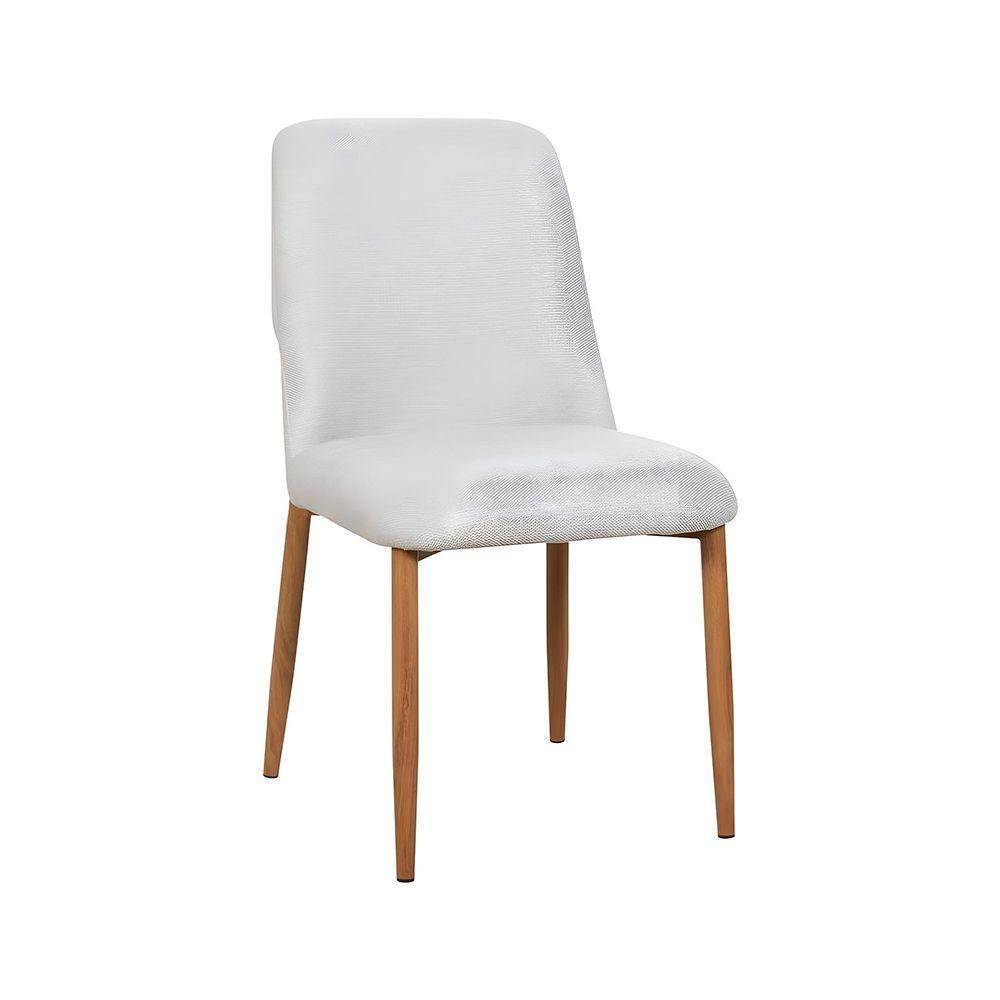 Kit 10 Cadeiras De Jantar Montana Estrutura Aço Carbono Laminado Natural Com Estofado Linho Cru - 6