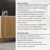 Buffet 3 Portas 2 Prateleira Pampulha Valdemoveis Off White/cinamomo - 10