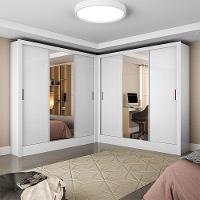 Closet Casal Duplo Fortaleza 6 Portas Plus 12 Prateleiras Branco - 1