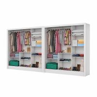 Closet Casal Duplo Fortaleza 6 Portas Plus 12 Prateleiras Branco - 2